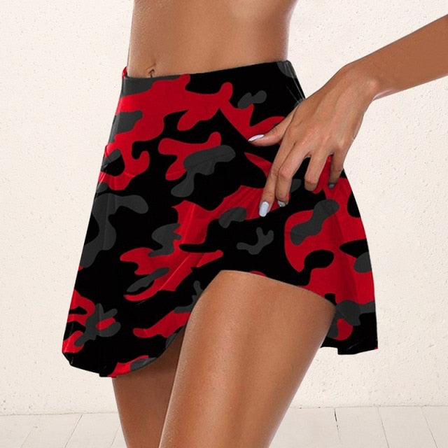 ]Women Running Shorts Skirt